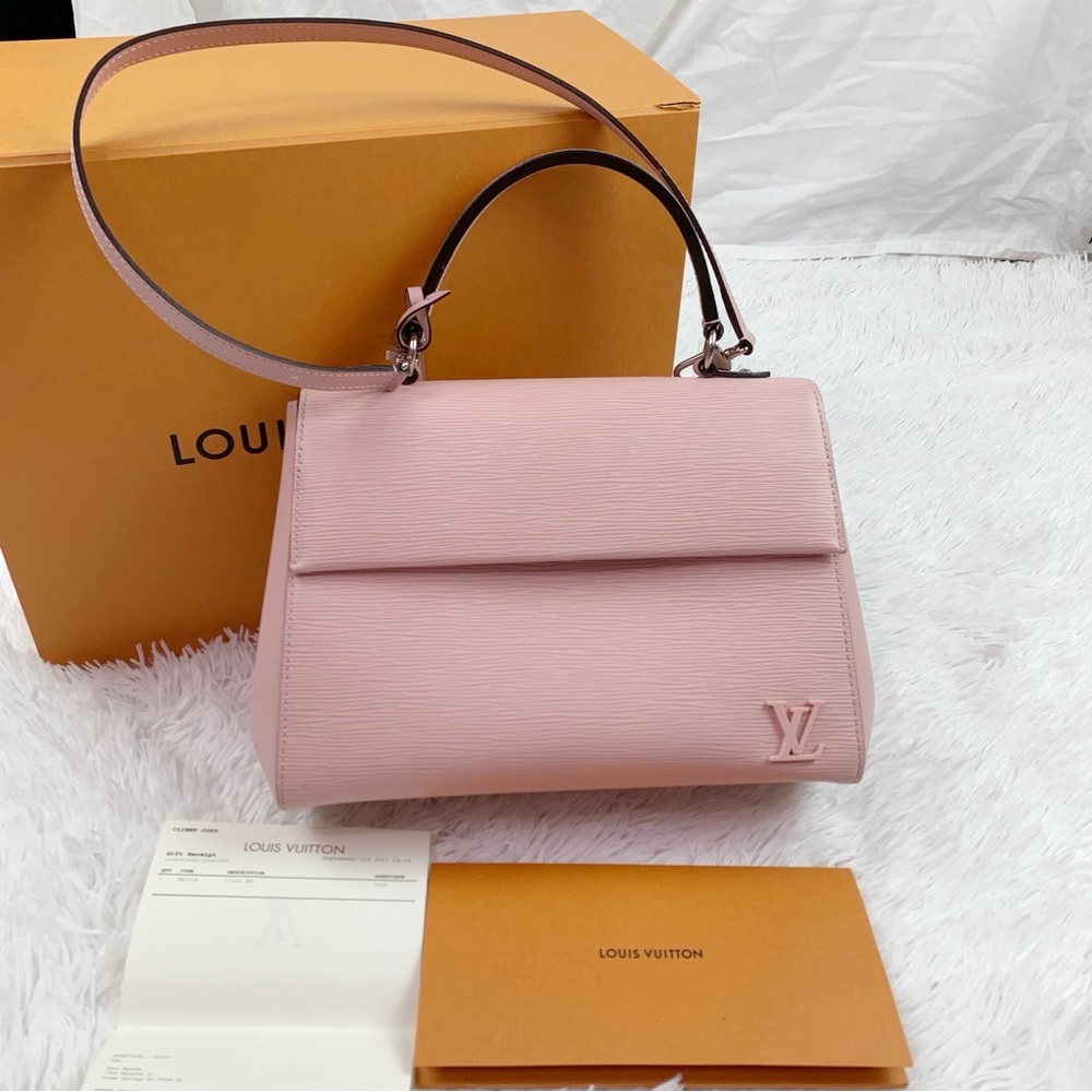 Louis Vuitton Cluny MM Epi‎ Leather Top Handle shoulder Bag Pink Rose Bellarine